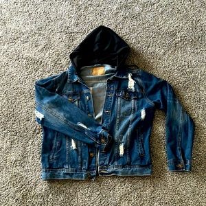 This Jean jacket is from rue21. It’s very stylish for both men and women.